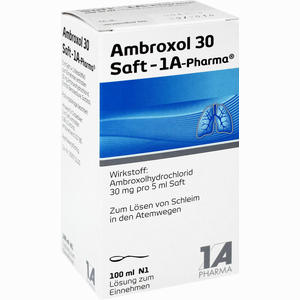 Ambroxol 30 Saft- 1a Pharma  100 ml - ab 0,00 &euro;