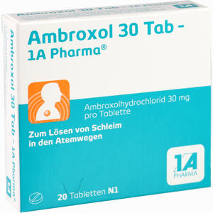 Ambroxol 30 Tab- 1a- Pharma Tabletten  20 Stück Ambroxol 30 Tab- 1a- Pharma Tabletten  20 Stück