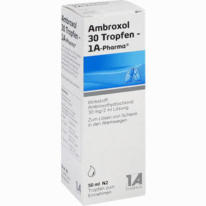 Ambroxol 30 Tropfen- 1a- Pharma  50 ml - ab 6,51 €