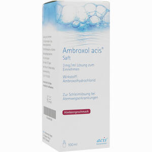 Ambroxol Acis Saft Lösung Zum Einnehmen  100 ml - ab 2,11 €