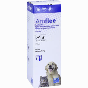 Amflee 2. 5mg/Ml Spray Lösung für Katzen und Hunde 100 ml - ab 6,84 €