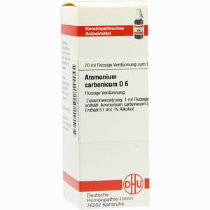 Ammonium Carb D6 Dilution 20 ml - ab 8,88 €