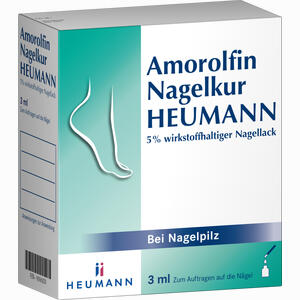 Amorolfin Nagelkur Heumann 5% Wirkstoffhaltiger Nagellack Lösung 3 ml