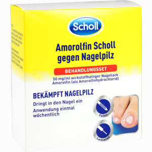 Amorolfin Scholl gegen Nagelpilz Behandlungsset Kombipackung 2.5 ml Amorolfin Scholl gegen Nagelpilz Behandlungsset Kombipackung 2.5 ml