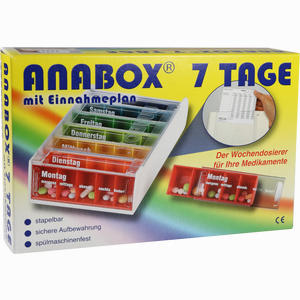 Anabox 7 Tage Regenbogen mit Einnahmeplan 1 Stück - ab 0,00 &euro;