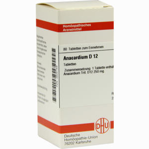 Anacardium D12 Tabletten 80 Stück - ab 0,00 &euro;