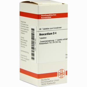 Anacardium D4 Tabletten 80 Stück - ab 0,00 €