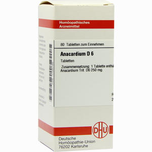 Anacardium D6 Tabletten 80 Stück - ab 8,01 €