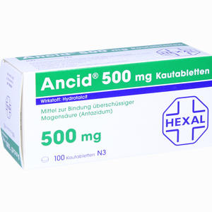 Ancid 500mg Kautabletten 100 Stück