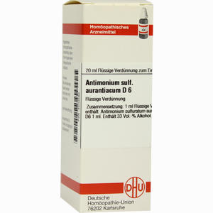 Antimonium Sulf Aurant D6 Dilution 20 ml - ab 9,44 €