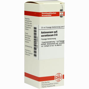 Antimonium Sulf Aurant D8 Dilution 20 ml - ab 0,00 &euro;
