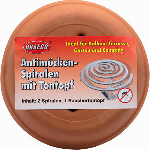 Antimücken- Spiralen mit Tontopf 1 Stück - ab 7,75 &euro;