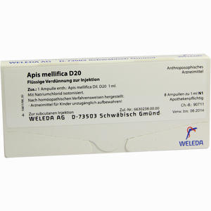 Apis Mellifica D20 Ampullen 8 Stück - ab 0,00 €