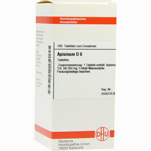 Apisinum D6 Tabletten 200 Stück - ab 0,00 &euro;