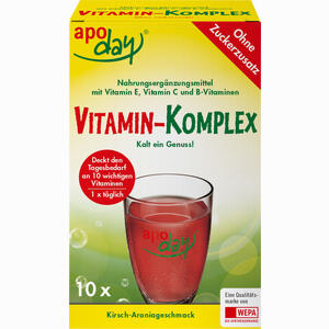 Apoday Vitamin- Komplex Kirsch- Aronia Ohne Zukcrzusatz Pulver  10 x 5 g - ab 0,00 &euro;