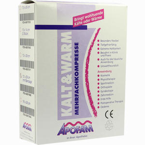 Apofam Kalt/warm Kompresse mit Bandage 12x28cm Kompressen 1 Stück - ab 0,00 €