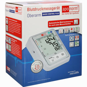 Aponorm Blutdruck- Messgerät Basis Control Plus Oberarm 1 Stück - ab 41,94 €