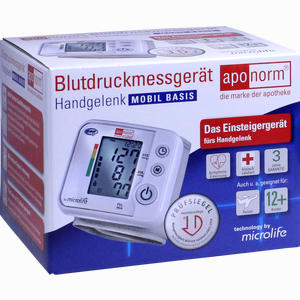 Aponorm Blutdruck Messgerät Mobil Basis Handgelenk 1 Stück - ab 16,60 €
