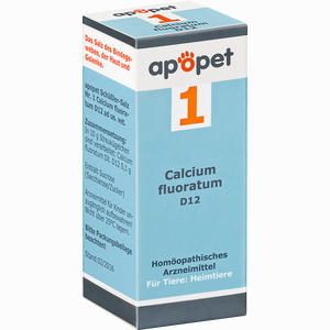 Apopet Schüßler- Salz Nr. 1 Calcium Fluoratum D12 Vet. Globuli 12 g - ab 0,00 &euro;