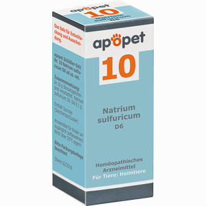 Apopet Schüßler- Salz Nr. 10 Natrium Sulfuricum D6 Vet. Globuli 12 g - ab 0,00 € Apopet Schüßler- Salz Nr. 10 Natrium Sulfuricum D6 Vet. Globuli 12 g - ab 0,00 €