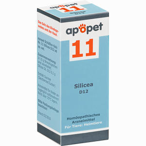 Apopet Schüßler- Salz Nr. 11 Silicea D12 Vet. Globuli 12 g - ab 0,00 €