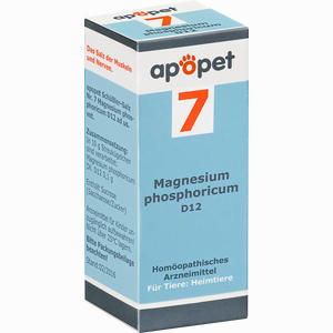Apopet Schüßler- Salz Nr. 7 Magnesium Phosphoricum D12 Vet. Globuli 12 g - ab 0,00 &euro;