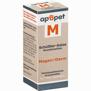 Apopet Schüßler- Salze Kombination M Magen + Darm Ad Us. Vet. Globuli 12 g - ab 0,00 € Apopet Schüßler- Salze Kombination M Magen + Darm Ad Us. Vet. Globuli 12 g - ab 0,00 €