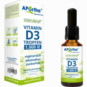 Aportha Vitamin D3 1.000 Ie - 25 Ug Tropfen 50 ml - ab 13,95 €