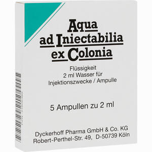 Aqua Ad Iniectabilia Ex Colonia Ampullen 5 x 2 ml - ab 0,00 &euro;