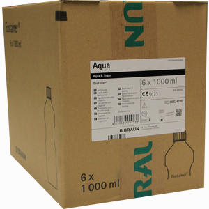 Aqua B.braun Spüllösung Kunststoff Flasche  6X1000 ml - ab 18,45 €