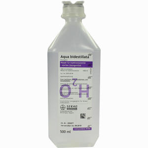 Aqua Bidestillata Plastik Infusionslösung 500 ml - ab 0,00 €