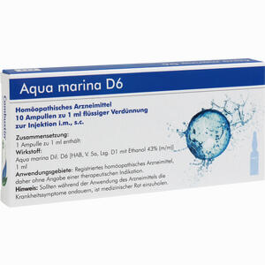 Aqua Marina D6 Ampullen 10 x 1 ml - ab 12,44 &euro;