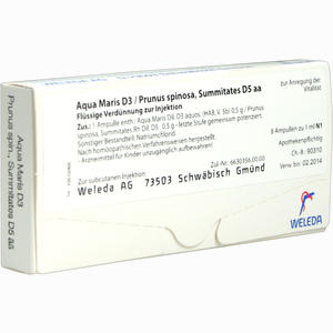 Aqua Maris D3 /Prunus Spinosa, Summitates D5 Aa Ampullen 8 Stück - ab 23,94 €