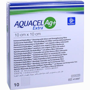 Aquacel Ag+ Extra 10x10 Cm Kompressen 10 Stück - ab 330,73 €