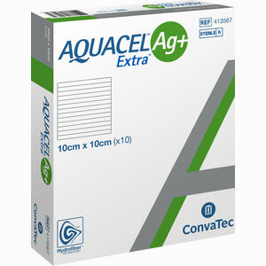 Aquacel Ag+ Extra 10x10cm Kompressen 10 Stück - ab 89,95 €