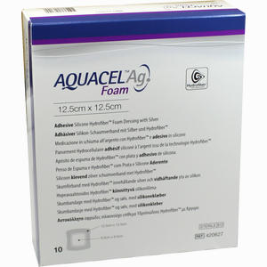 Aquacel Ag Foam Adhäsiv 12.5x12.5cm Verband 10 Stück - ab 204,41 &euro;