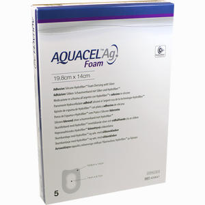 Aquacel Ag Foam Adhäsiv Ferse 19.8x14cm Verband 5 Stück - ab 309,73 &euro;