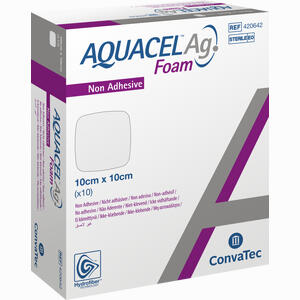 Aquacel Ag Foam Nicht- Adhäsiv 10x10cm Verband 10 Stück - ab 221,75 €