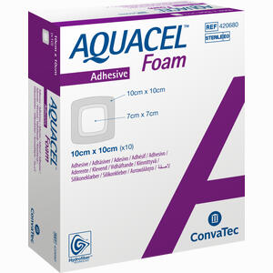 Aquacel Foam Adh 10x10cm Verband 10 Stück - ab 85,95 €