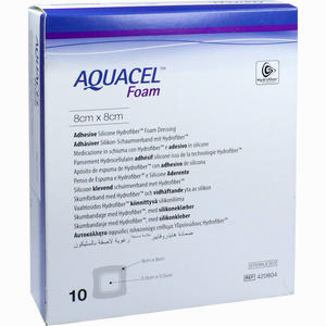 Aquacel Foam Adhäsiv 8x8 Cm Verband  B2B Medical GmbH 10 Stück - ab 96,59 &euro;