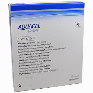 Aquacel Foam N/adh 15x15cm Verband 5 Stück - ab 106,48 &euro;