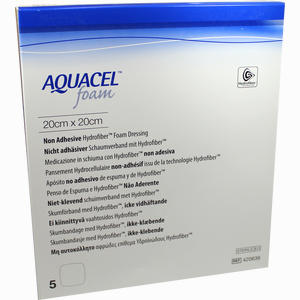 Aquacel Foam N/adh 20x20cm Verband 5 Stück - ab 159,00 &euro;