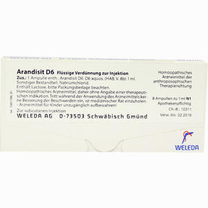 Arandisit D6 Ampullen 8 x 1 ml - ab 23,62 €