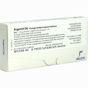 Argentit D6 Ampullen 8 Stück - ab 0,00 &euro;