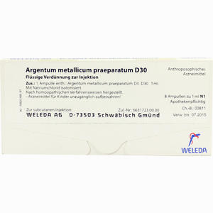 Argentum Met Praep D30 Ampullen 8 Stück - ab 23,38 €