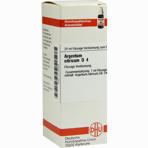 Argentum Nitricium D4 Dilution 20 ml - ab 8,56 €