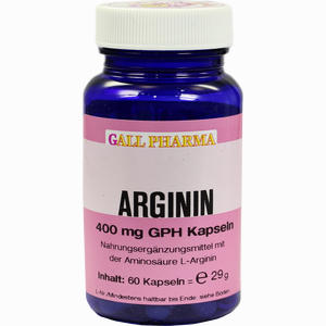 Arginin 400mg Gph Kapseln  60 Stück - ab 14,72 €
