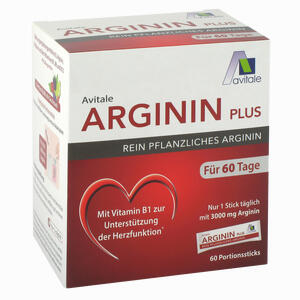 Arginin Plus Vitamin B1+b6+b12+folsäure Sticks Pulver 60 x 5.9 g - ab 28,99 €
