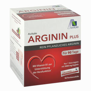 Arginin Plus Vitamin B1+b6+b12+folsäure Sticks Pulver 90 x 5.9 g - ab 33,79 €