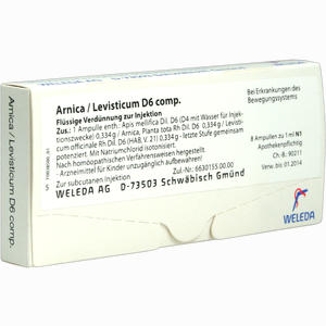 Arnica Levist D6 Comp Ampullen 8 x 1 ml - ab 23,48 €